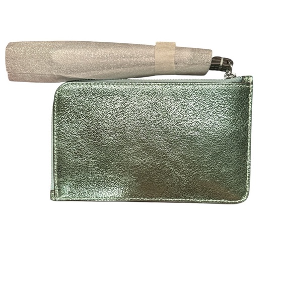 Kate Spade Metallic Mint Pouch - Picture 2 of 4
